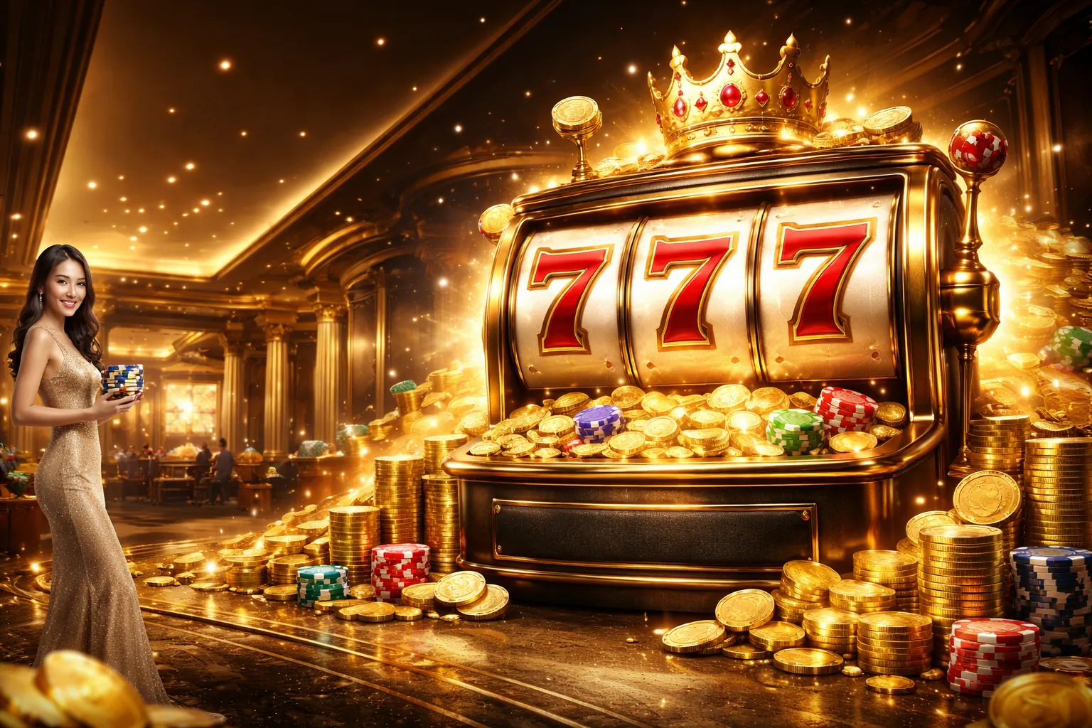 Máy đánh bạc f169 với jackpot lớn và hiệu ứng ánh sáng